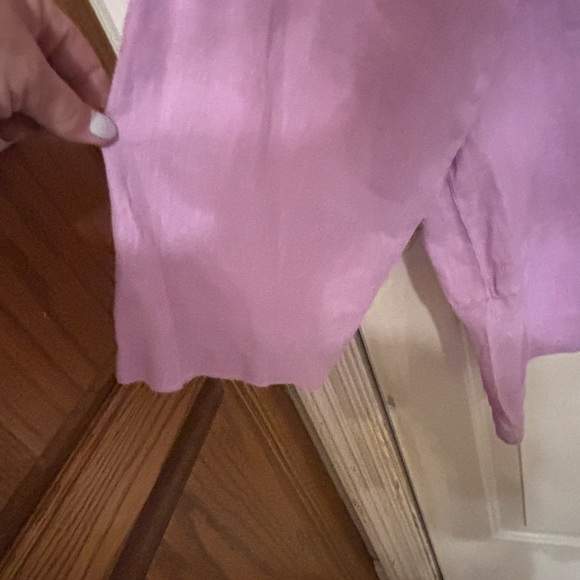 Soft Surroundings Purple Linen Tunic - Picture 2 of 9